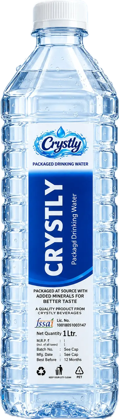 CRYSTLY 1 litre packaged drinking water