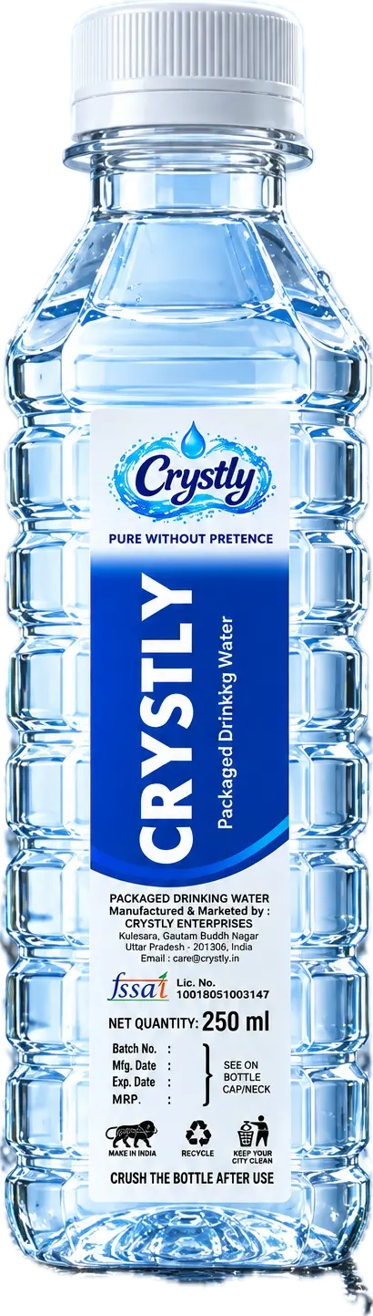 Crystly 250 ml water bottle