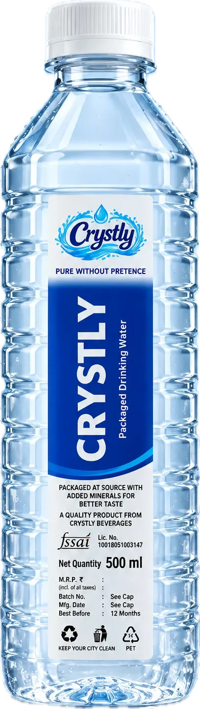 Crystly 500 ml water bottle