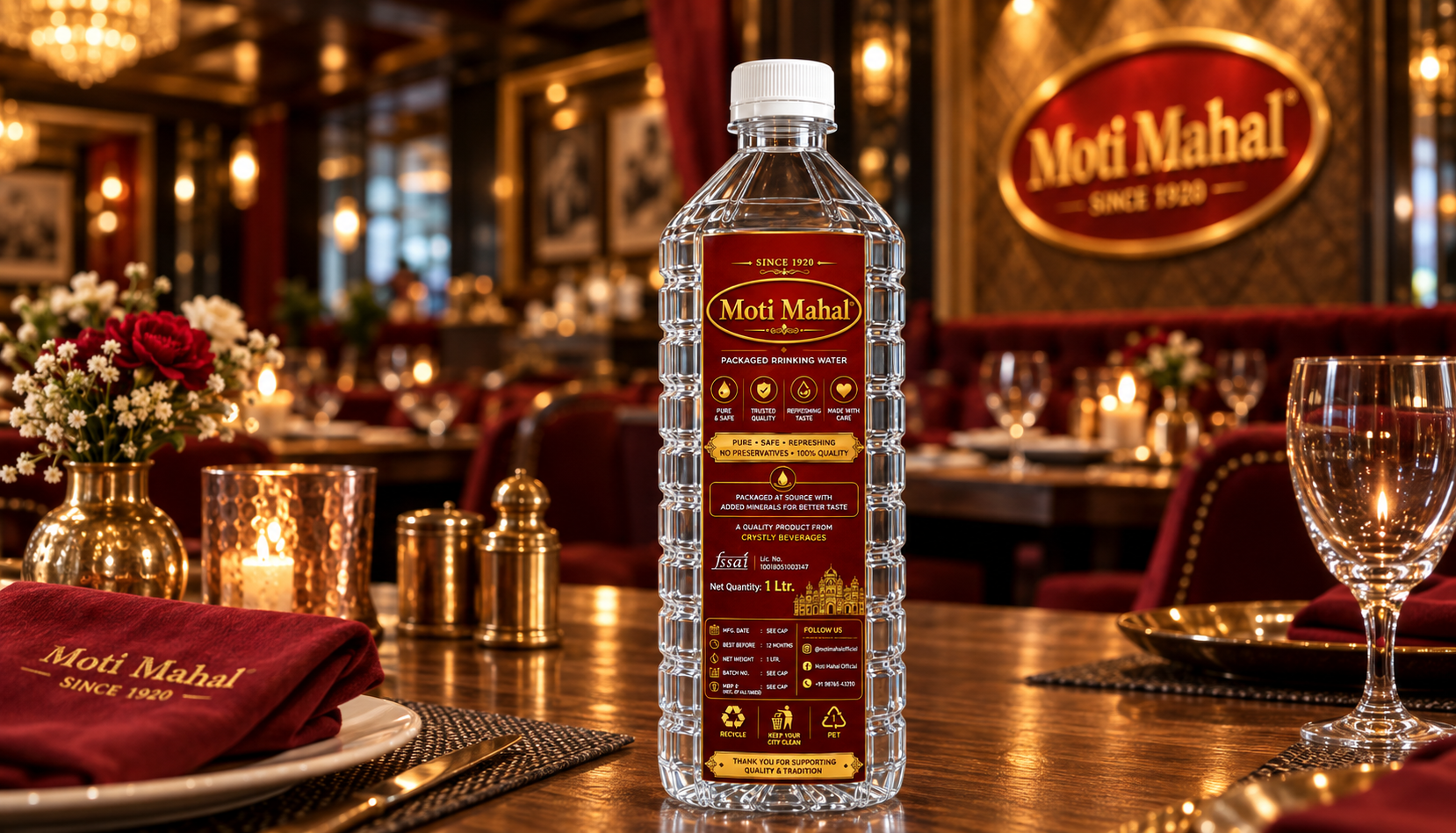Custom label water bottles for businesses and events